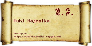 Muhi Hajnalka névjegykártya